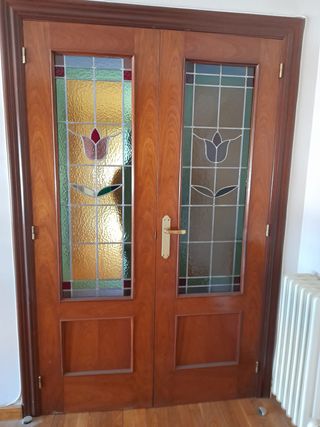 Puertas de interior color sapelly