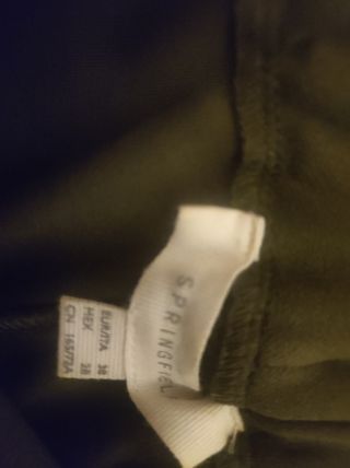 Pantalón verde caqui Springfield talla 38