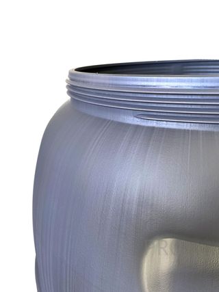 Bid\xf3n de pl\xe1stico de boca ancha | Gris | Sin Asas | 220 LITROS