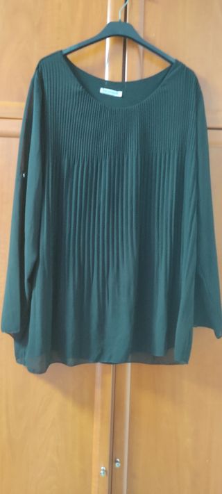 Blusa de señora negro con forro.Talla grande. 