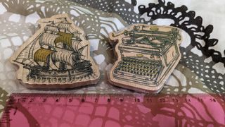 Sellos de goma nuevos.