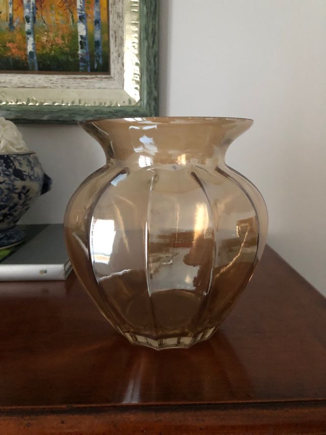 Jarrón Zara Home cristal brillo muy decorativo