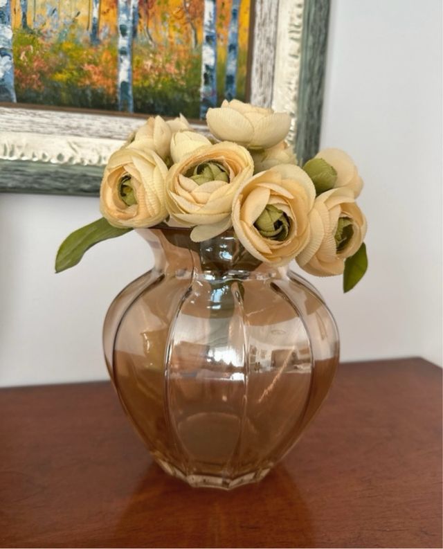 Jarrón Zara Home cristal brillo muy decorativo