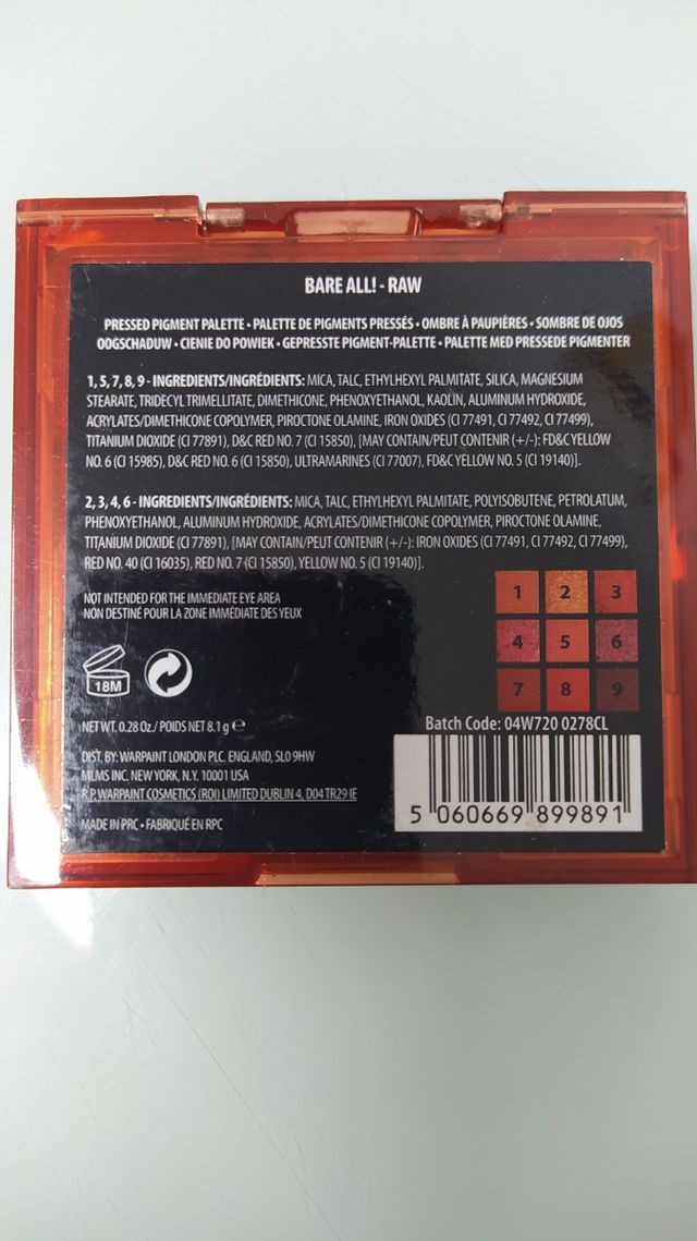 2 paletas sombras de ojos