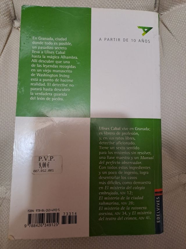 El misterio del león de piedra. Edelvives de segunda mano por 5 EUR en Leganés en WALLAPOP El misterio del león de piedra. Edelvives de segunda mano por 5 EUR en Leganés en WALLAPOP