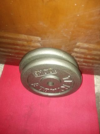 ✅ 2 DISCOS DE 10KG DE 28MM