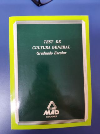Test de cultura General, Graduado Escolar Ed. MAD