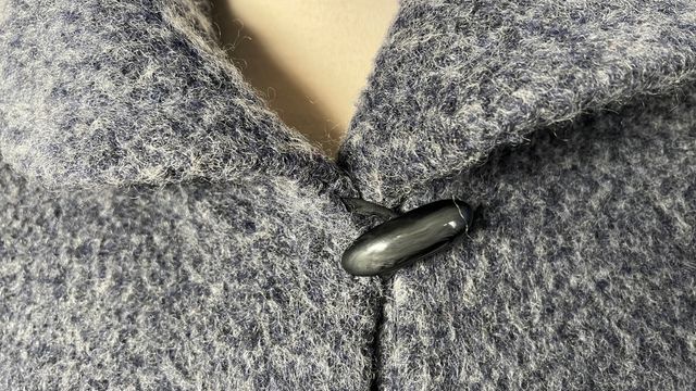 Chaquetón de lana con mohair