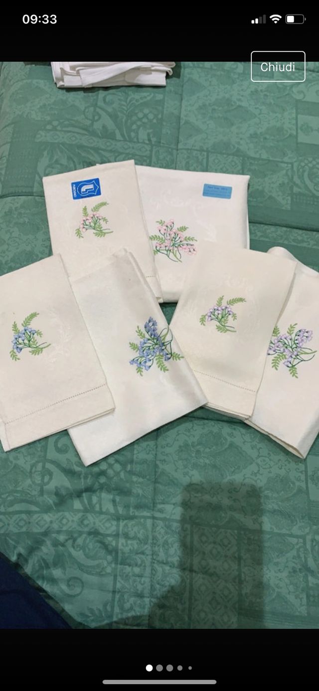 Set n.3 coppie asciugamano (1+1) puro lino