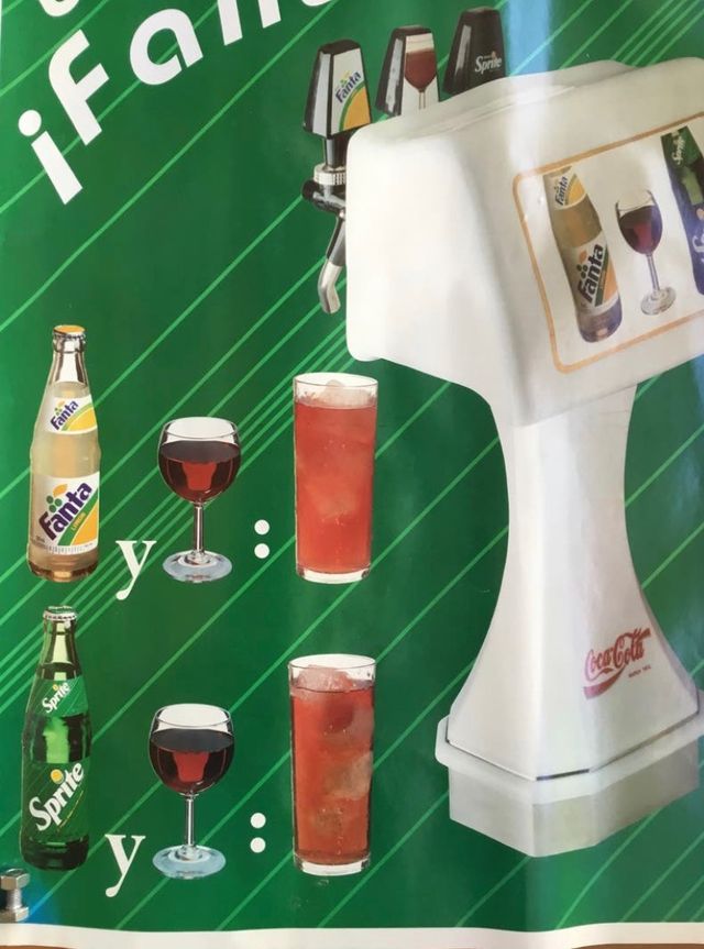 Póster publicitario fanta y Sprite