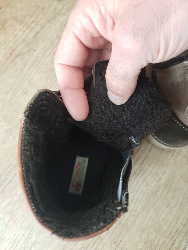 botas niño de piel talla 32