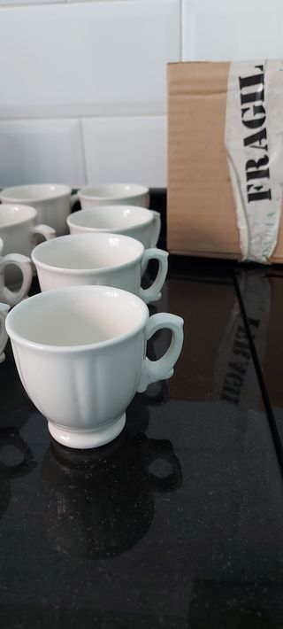Juego de cafe Imperio blanca la cartuja de sevilla