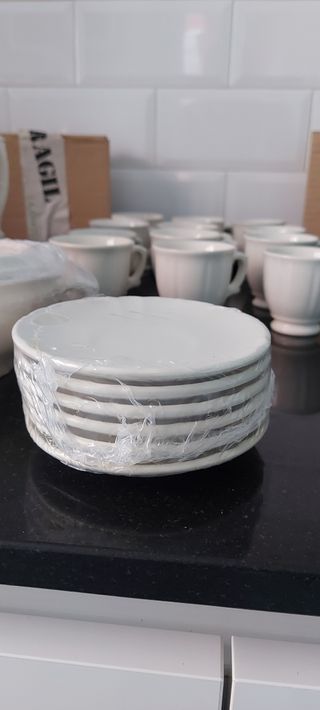 Juego de cafe Imperio blanca la cartuja de sevilla