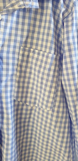 Camisa cuadros azul