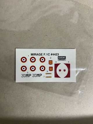 Maqueta Mirage F-1D