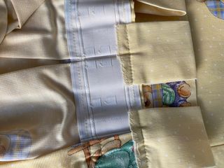 Edredón bebé +colcha + funda cojín + cortinas