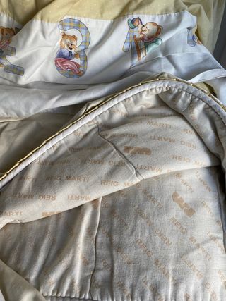 Edredón bebé +colcha + funda cojín + cortinas