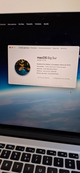MacBook Pro Retina 15,4'' (finales 2013)
