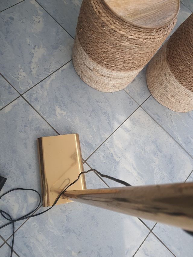 lampada in ottone vintage