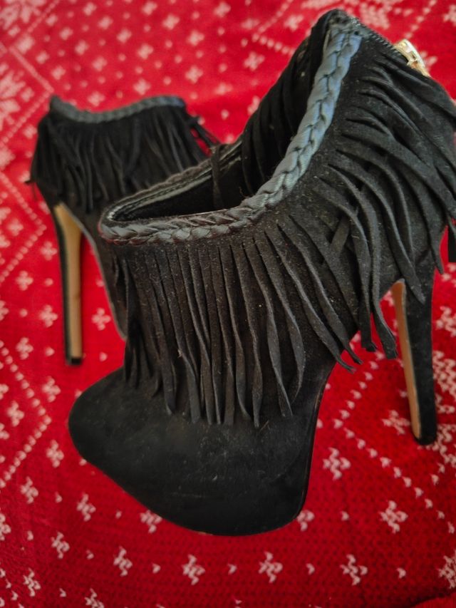 botín flecos talla 36