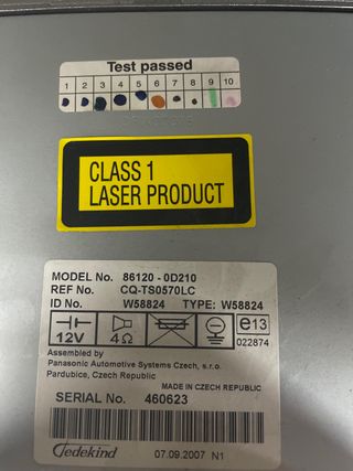 Radio Original Toyota Yaris