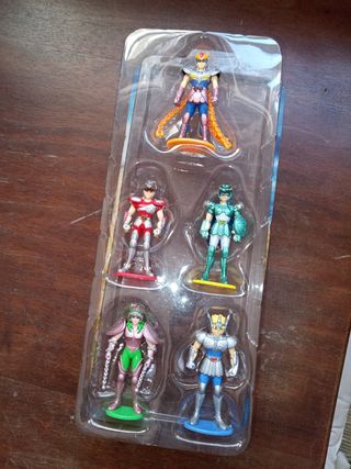 Cavalieri dello Zodiaco 5 cavalieri bronzo figure