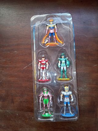 Cavalieri dello Zodiaco 5 cavalieri bronzo figure