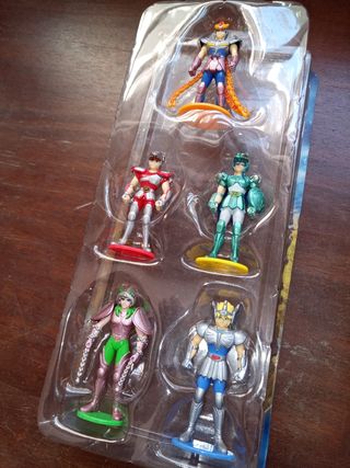 Cavalieri dello Zodiaco 5 cavalieri bronzo figure