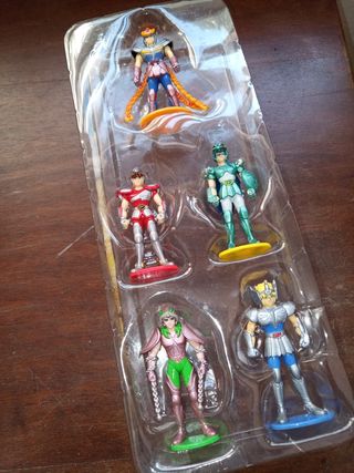 Cavalieri dello Zodiaco 5 cavalieri bronzo figure