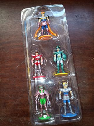 Cavalieri dello Zodiaco 5 cavalieri bronzo figure