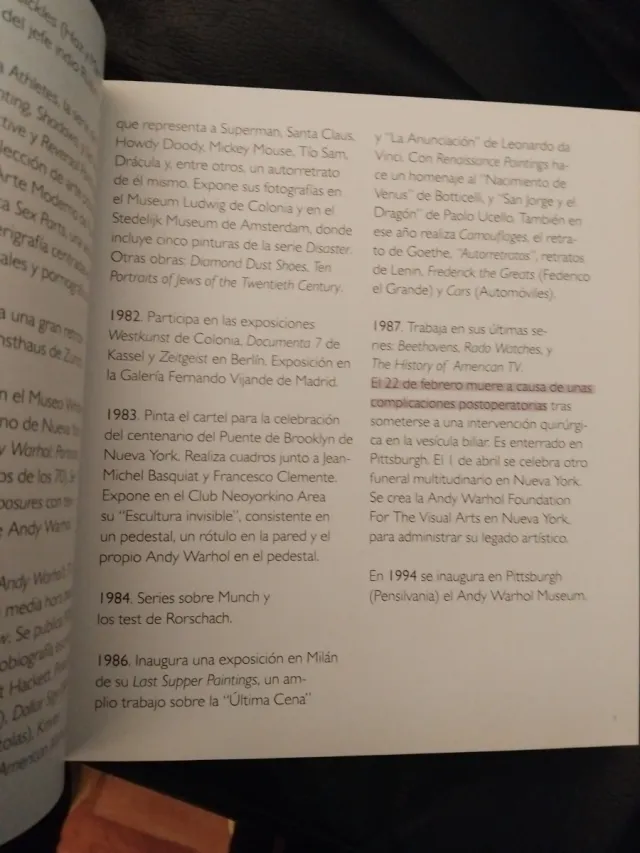 Warhol (catálogo exposición)