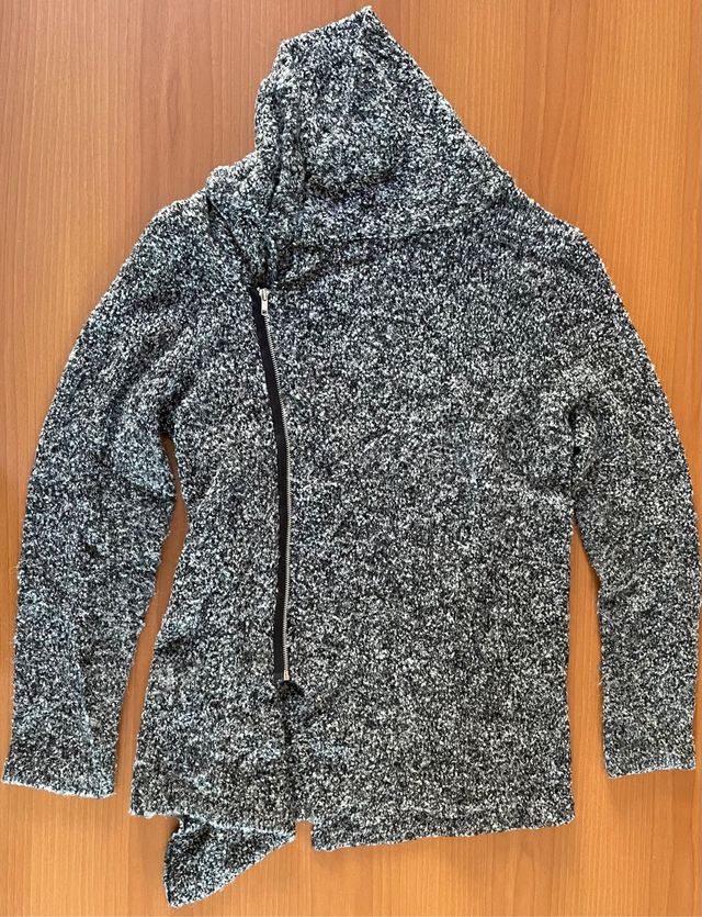 Giacca coprispalle sformata misto grigia