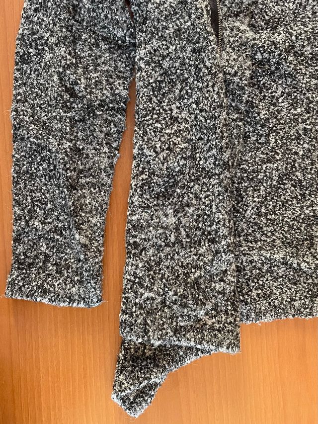 Giacca coprispalle sformata misto grigia