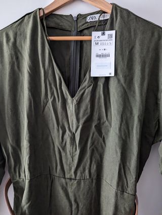 Zara. Mono cinturón T.  M