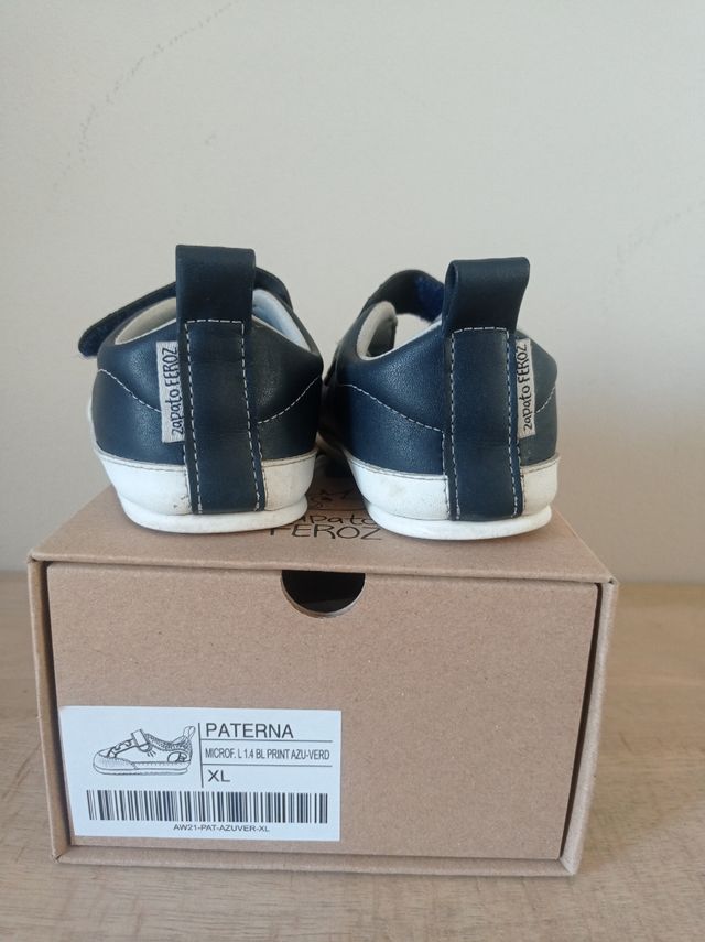 Zapato Feroz Paterna Azul XL+ plus