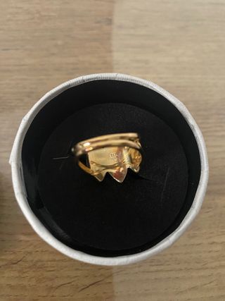 Anillo plata vermeil beach Tous talla 14