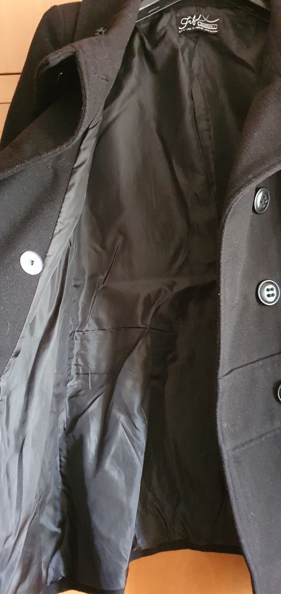 Abrigo Zara negro de mujer