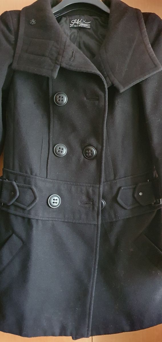 Abrigo Zara negro de mujer