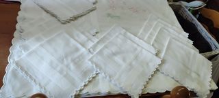 tovaglia 12 posti più 12 tovaglioli in puro cotone