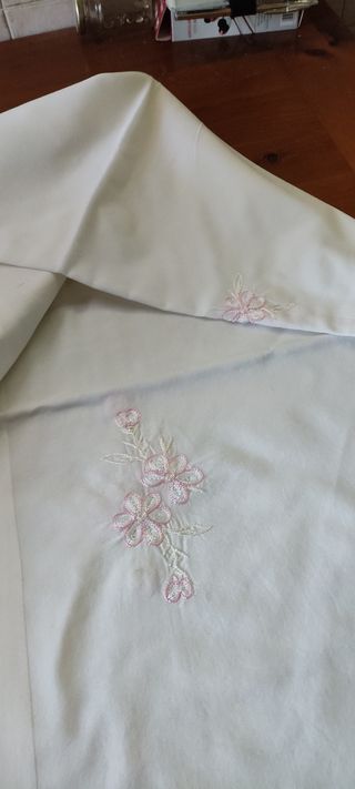 tovaglia 12 posti più 12 tovaglioli in puro cotone