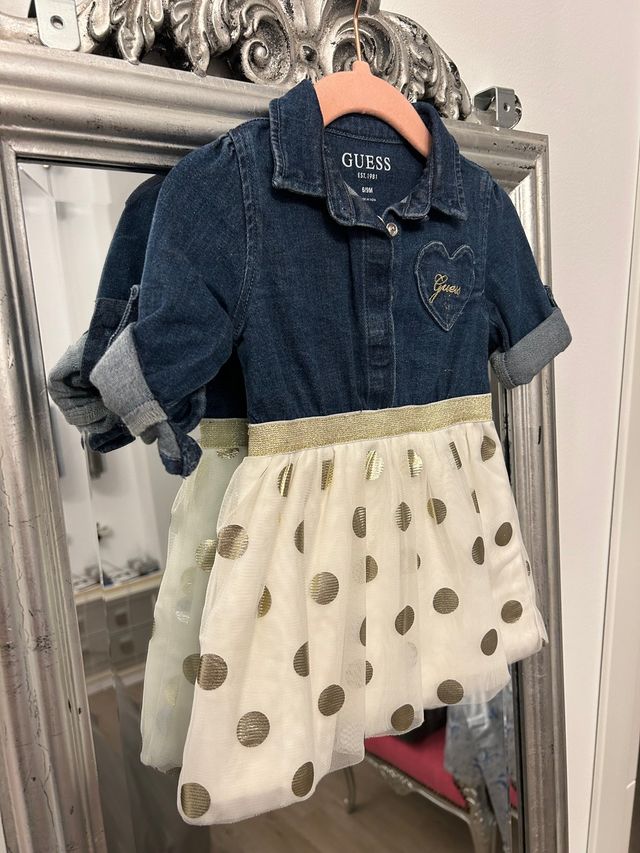 Vestido Guess + braguita a juego 6-9 meses