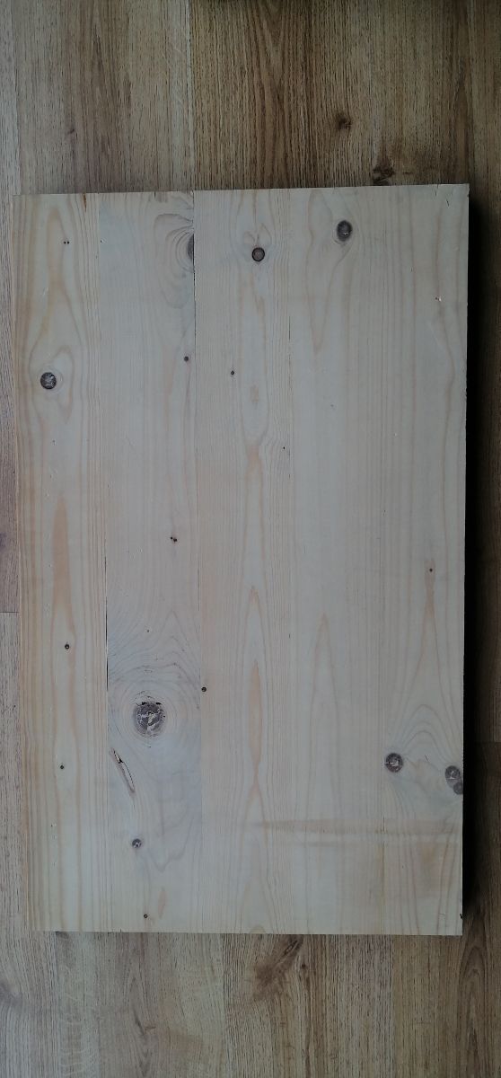 Baldas de madera de pino natural