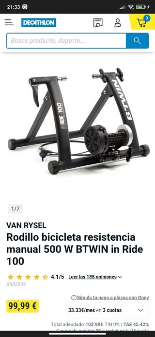 Rodillo bicicleta