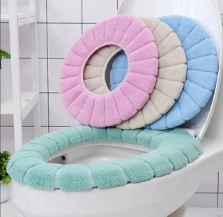 cojin de inodoro de forro polar NUEVO