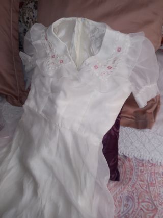 Traje de novia talla s con velo incluído