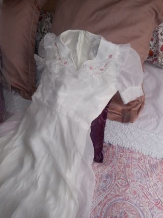 Traje de novia talla s con velo incluído