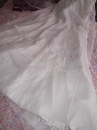 Traje de novia talla s con velo incluído