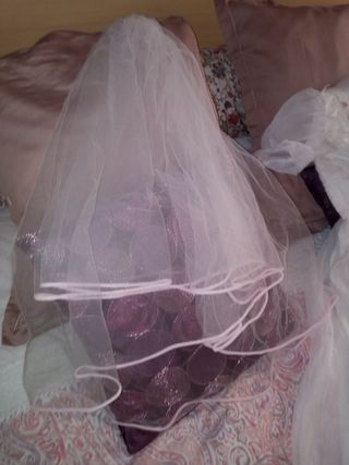 Traje de novia talla s con velo incluído