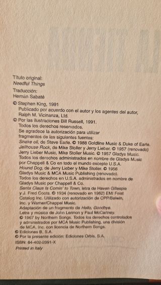 Novela "La tienda" Stephen King.