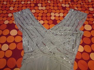 VESTIDO LARGO FIESTA GRIS